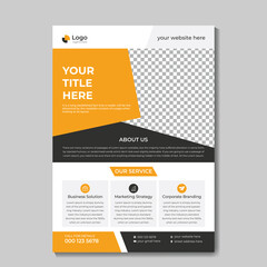 Corporate business flyer template design