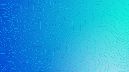 Abstract gradient blue background with wave motif. Modern horizontal design vector for mobile apps and wallpapers