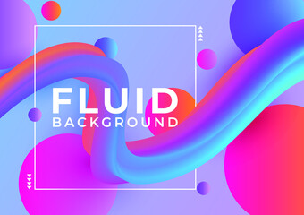 Wave Liquid shape. Modern colorful background. Vector illustration