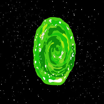 Download Rick And Morty Portal Space Wallpaper