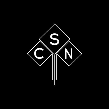 CSN letter logo design with white background in illustrator, CSN vector logo modern alphabet font overlap style.

