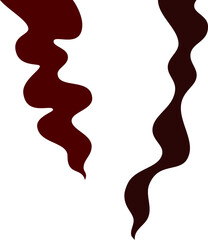 Burnt Red Smoke generated by fire