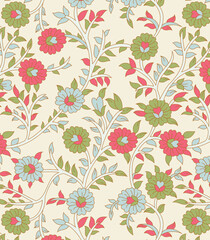 traditional Indian paisley pattern on      background