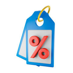 3d illustration Discount Tag