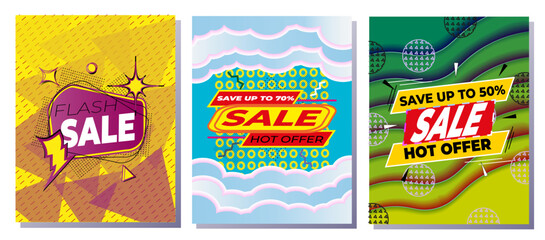 Exclusive sale. Cover design, banner icon. Special offer price sign. Symbol of promotional discounts. Poster template. Sale, hot offer discount. © JuraSed