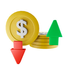 3d illustration Dollar Value