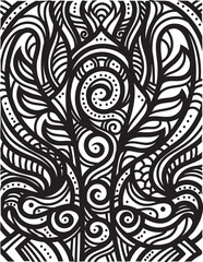 black and white pattern basic hand
