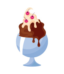 chocolate ice cream cup