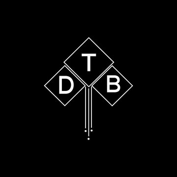 DTB letter logo design with white background in illustrator, DTB vector logo modern alphabet font overlap style.
