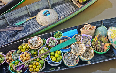 Lok baintan floating traditional market. South Kalimantan, Indonesia
