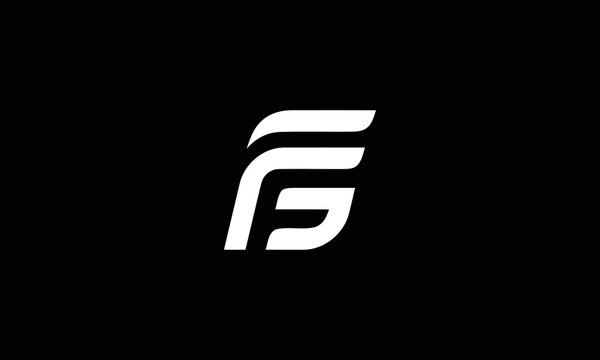 Initial Letter FG Logo Design Vector Template
