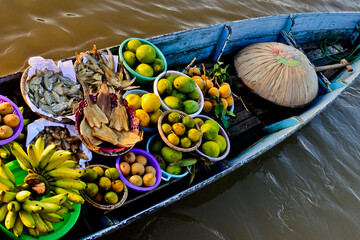 Lok baintan floating traditional market. South Kalimantan, Indonesia