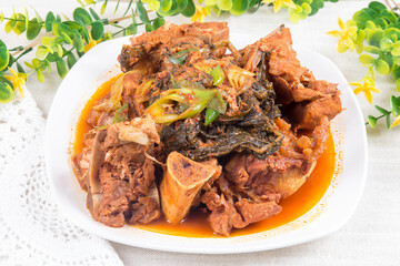 Steamed backbone - Korean Meat Dishes