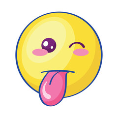 emoji with tongue out