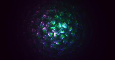 3D rendering abstract circle light background