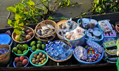Lok baintan floating traditional market. South Kalimantan, Indonesia