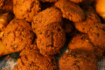 Indian street food, Samosa and other snacks.