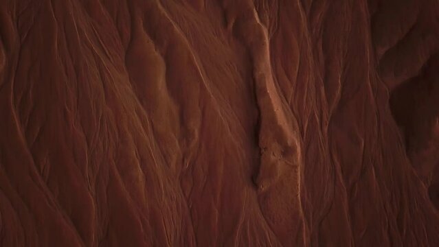 Texture of Goanikontes desert floor drone flight
