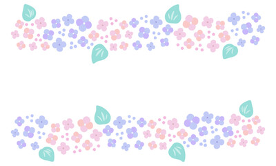 紫陽花　フレーム