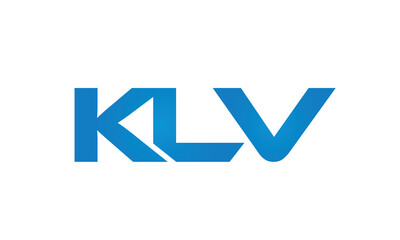 Connected KLV Letters logo Design Linked Chain logo Concept