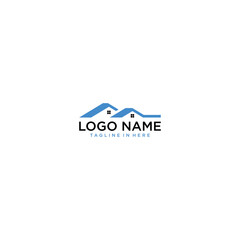 simple logo home and roofing company