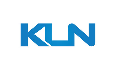 Connected KLN Letters logo Design Linked Chain logo Concept