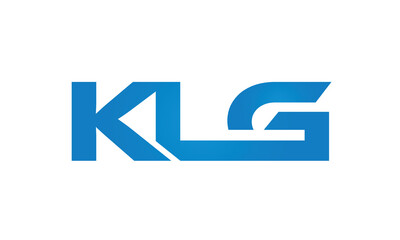 Connected KLG Letters logo Design Linked Chain logo Concept