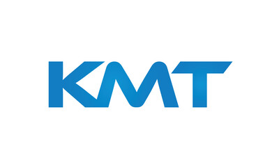 Connected KMT Letters logo Design Linked Chain logo Concept