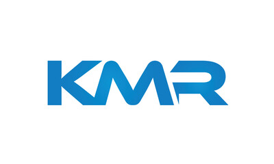 Connected KMR Letters logo Design Linked Chain logo Concept