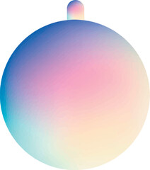 Ball, Holiday balloon, silhouette. Christmas tree ball, circle, sphere.