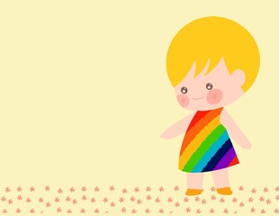 little girl background