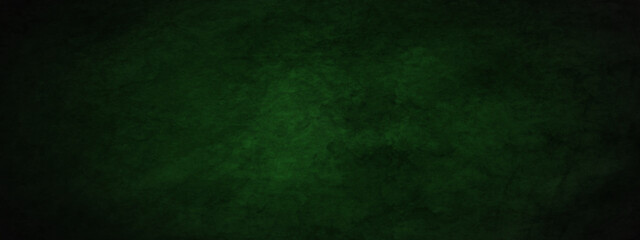 Fototapeta premium Vintage green stone grunge concrete cement blackboard chalkboard wall floor texture. Black anthracite dark green grunge old texture panorama backdrop background. 