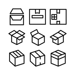 box icon or logo isolated sign symbol vector illustration - high quality black style vector icons
