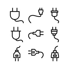 plug icon or logo isolated sign symbol vector illustration - high quality black style vector icons
