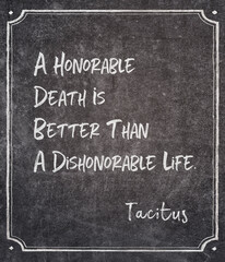 honorable death Tacitus