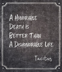 Fototapeta premium honorable death Tacitus
