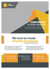 Corporate and Business Flyer template design