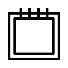 calendar icon or logo isolated sign symbol vector illustration - high quality black style vector icons
