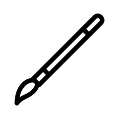 paint brush icon or logo isolated sign symbol vector illustration - high quality black style vector icons
