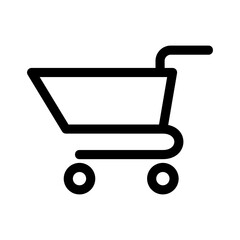 shopping cart icon or logo isolated sign symbol vector illustration - high quality black style vector icons
