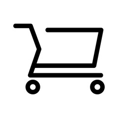 shopping cart icon or logo isolated sign symbol vector illustration - high quality black style vector icons
