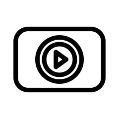 video icon or logo isolated sign symbol vector illustration - high quality black style vector icons
