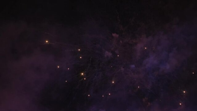 close up of a firework during the night