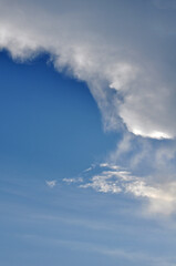 Beautiful blue sky with clouds