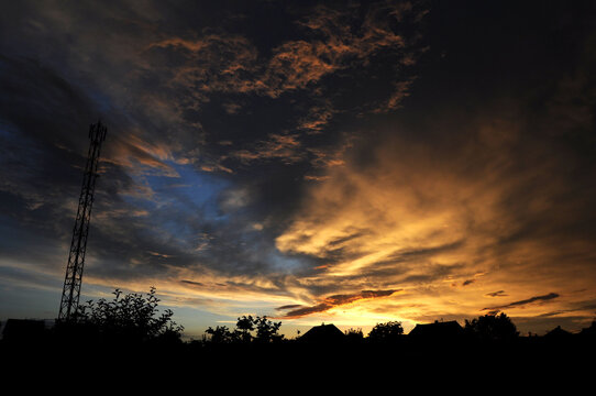 Sunset sky after the storm