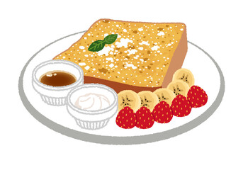 フレンチトーストのイラスト
