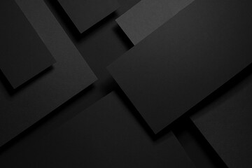 Dark carbon grey abstract geometric background with soar rectangele surfaces with corners, stripes,...