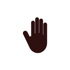 simple hand logo vector template