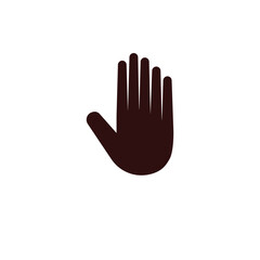 Fototapeta na wymiar simple hand logo vector template