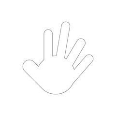 Obraz premium simple hand logo vector template